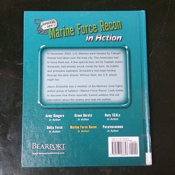 Marine Force Recon Special Ops Military Children's Picture Book Homeschool Class - Picture 2 of 6